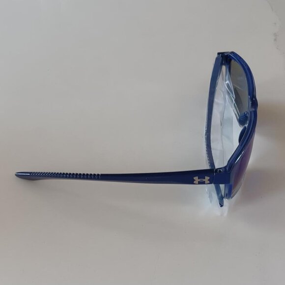UNDER ARMOUR KICKOFF Sunglasses Rectangular Blue Mirror Lens 0MXZ0 NEW - Picture 4 of 11